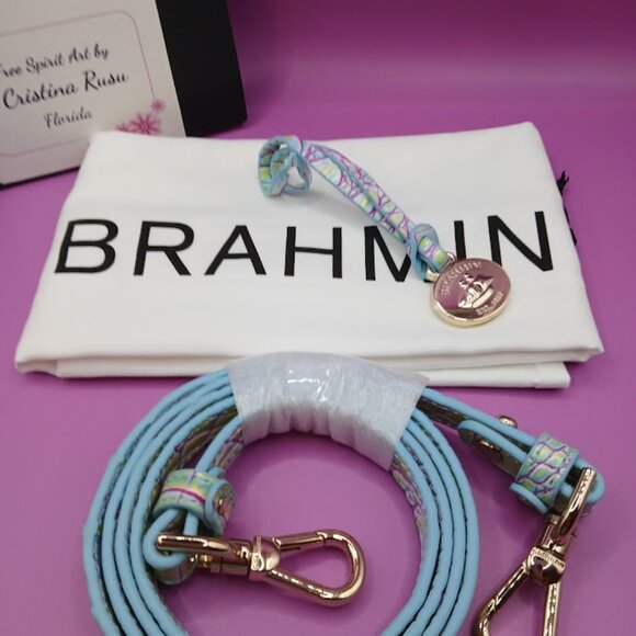 Brahmin dust bag, tag fob and replacement strap NEW Joyful color - Picture 5 of 5
